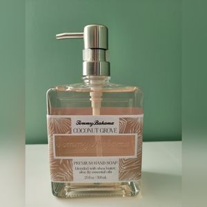NWT Tommy Bahama Coconut Grove Liquid Hand Soap, glass bottle